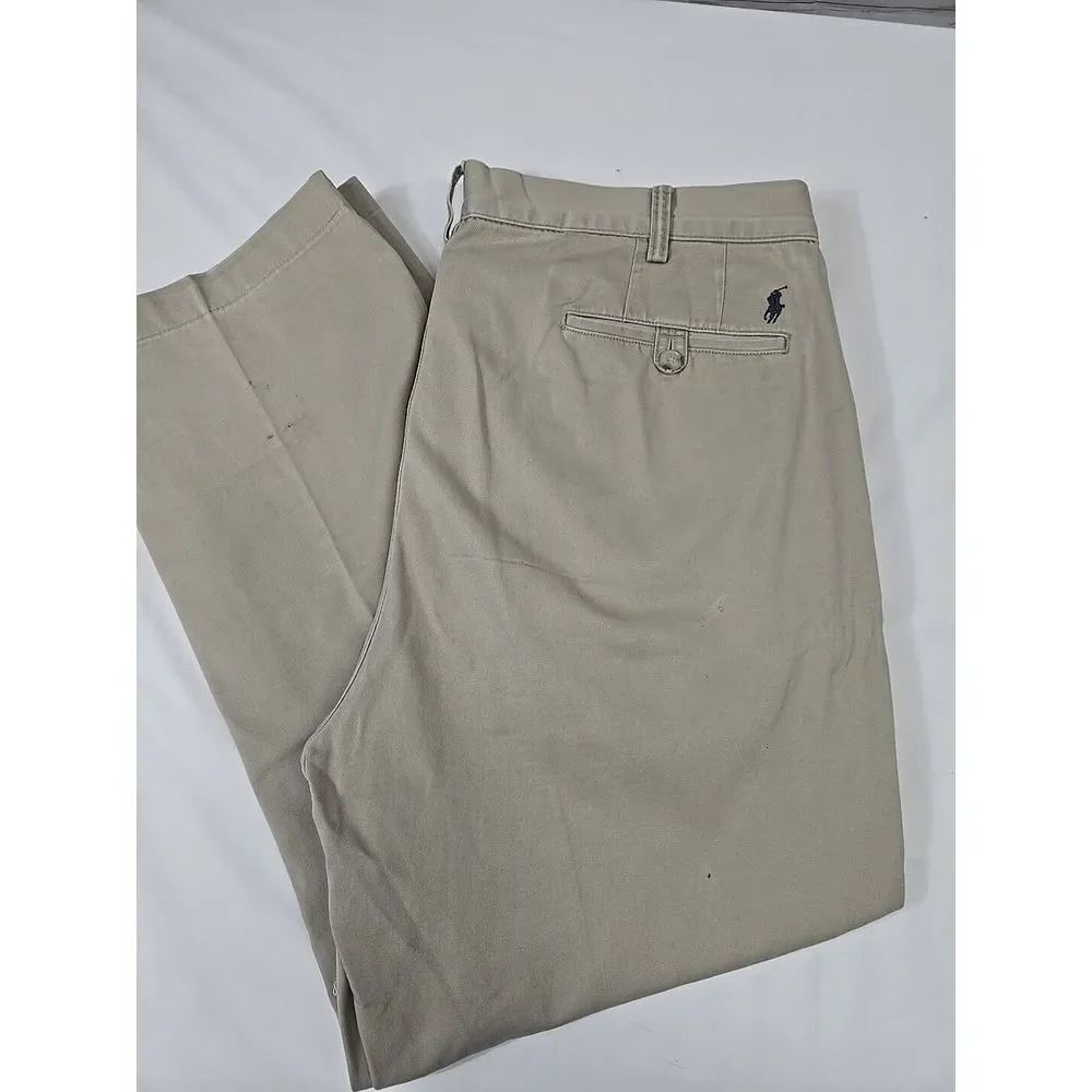 Polo‎ Ralph Lauren Chino Pants Men's Size 38x28 Beige Classic Fit 100% Cotton
